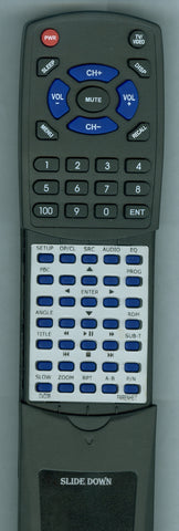 POWER ACOUSTIK RTDVD36 Replacement Remote
