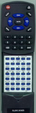 COBY RTDVD507 Replacement Remote