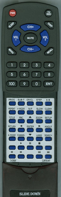 CURTIS INTERNATIONAL DVD5088 Replacement Remote