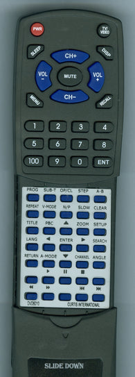 CURTIS INTERNATIONAL DVD6010 Replacement Remote