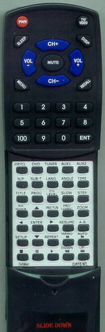 CURTIS DVD6041 Replacement Remote