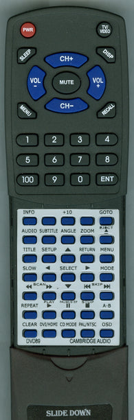CAMBRIDGE AUDIO RTDVD89 Replacement Remote