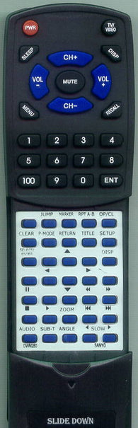 SANYO DWM280 Replacement Remote