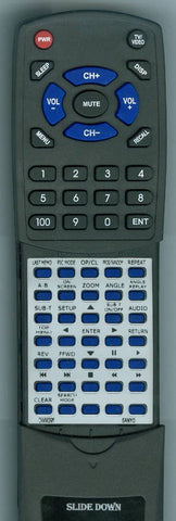 SANYO DVDSL33 Replacement Remote