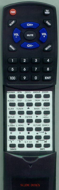 SANYO DWM4500 Replacement Remote
