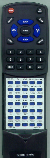 PANASONIC VEQ2065 Replacement Remote