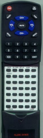 PANASONIC RTEUR641037 Replacement Remote