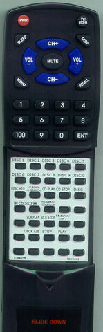 TECHNICS EUR64755 Replacement Remote
