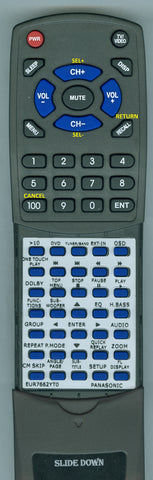 PANASONIC RTEUR7662YT0 Replacement Remote