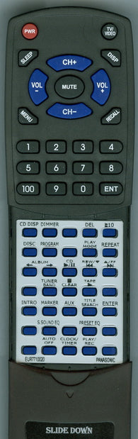 PANASONIC SAAK320SILVER Replacement Remote