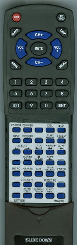 PANASONIC SBAK220SILVER Replacement Remote