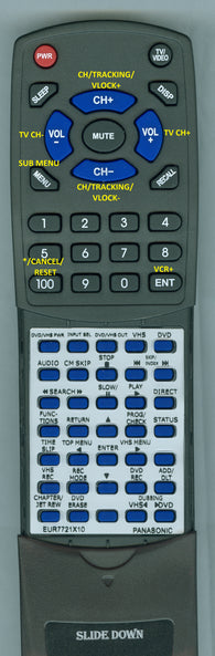 PANASONIC--INSERT EUR7721X10 Replacement Remote