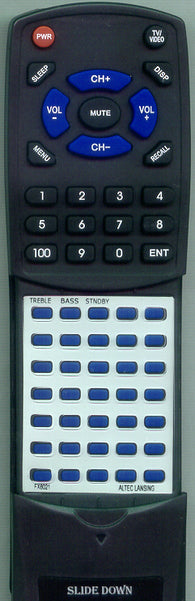 ALTEC LANSING RTFX6021 Replacement Remote