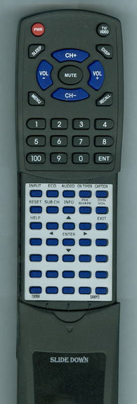 SANYO FVM3982 Replacement Remote