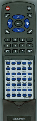 SOUNDSTREAM H500DI Replacement Remote