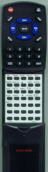 HITACHI HL00717 Replacement Remote