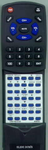 MEMOREX HSR651PBLACK320 Replacement Remote