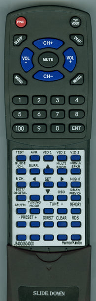 HARMAN KARDON RTJ54000504000 Replacement Remote