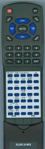 JENSENBM RTJMC1250 Replacement Remote
