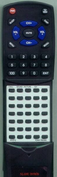 INSIGNIA KLC1508U Replacement Remote