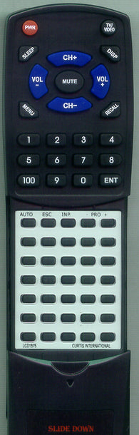 CURTIS INTERNATIONAL LCD1575 Replacement Remote