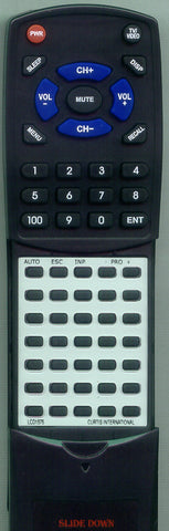CURTIS INTERNATIONAL RTLCD1575 Replacement Remote