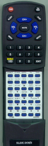 AUDIOVOX--INSERT LCD1900S Replacement Remote
