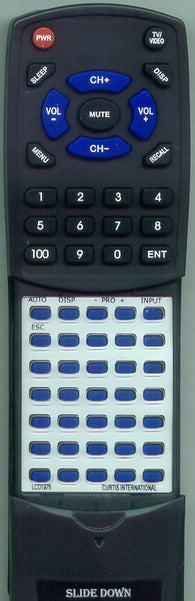 CURTIS INTERNATIONAL LCD1975 Replacement Remote
