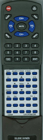 CURTIS RTLCD2425A Replacement Remote