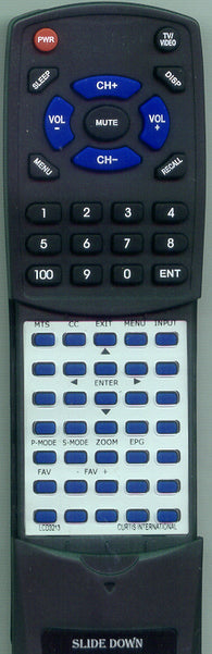 CURTIS INTERNATIONAL LCD3213 Replacement Remote