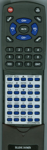 CURTIS INTERNATIONAL LCD3216E Replacement Remote