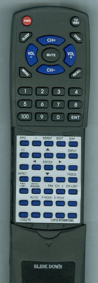 CURTIS INTERNATIONAL RTLCD3227A2 Replacement Remote