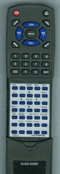 CURTIS INTERNATIONAL LCD3227A2 Replacement Remote