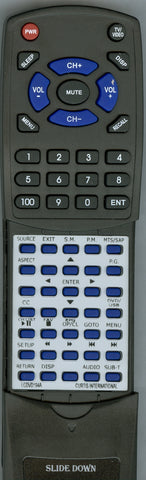 CURTIS INTERNATIONAL LCDVD3202A Replacement Remote