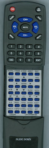CURTIS LCDVD244A Replacement Remote