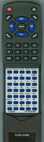 CURTIS INTERNATIONAL RTLCDVD2454AB Replacement Remote