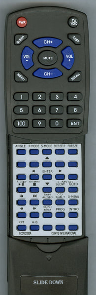 CURTIS INTERNATIONAL RTLCDVD326A Replacement Remote