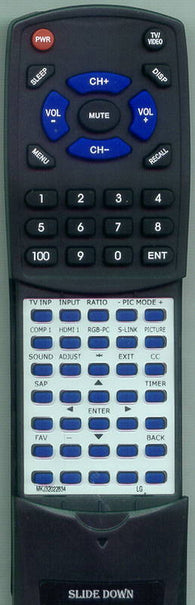LG 26LC7D Replacement Remote