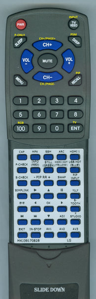 LG--INSERT RTMKJ39170828 Replacement Remote