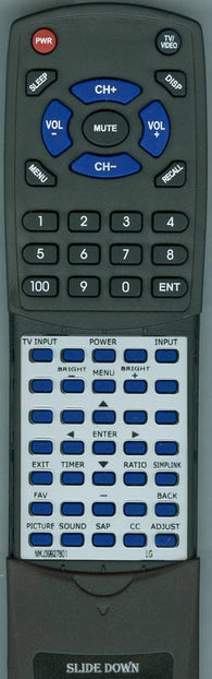 LG RTMKJ39927801 Replacement Remote