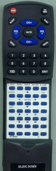 LG RTMKJ40653801 Replacement Remote