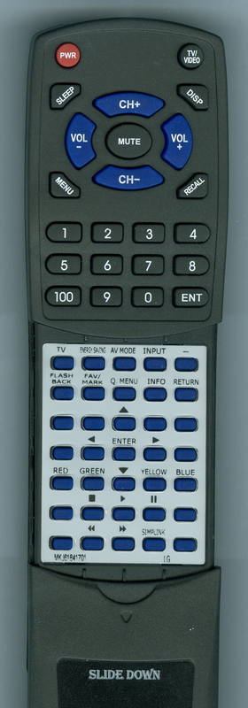 LG RTMKJ61841701 Replacement Remote Control - Thumbnail 3