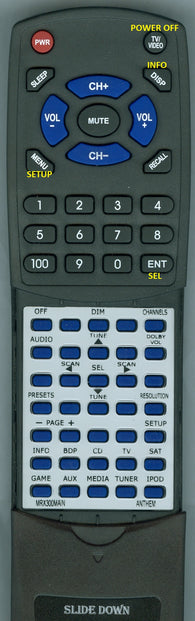 ANTHEM--INSERT MRX300MAIN Replacement Remote