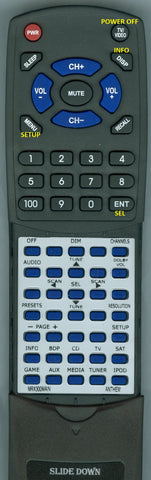 ANTHEM--INSERT RTMRX300MAIN Replacement Remote