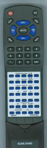 MCBM MSB3787W Replacement Remote