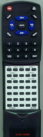 MILLENIUM THEATER RTMTS3100SUB Replacement Remote