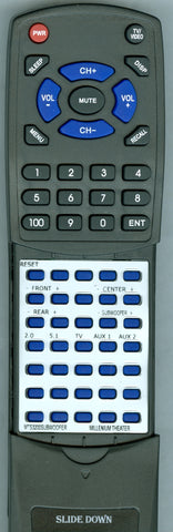 MILLENIUM THEATER MTS3200-SUBWOOFER Replacement Remote