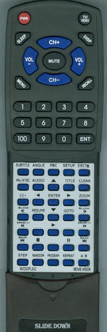 MOVIE-VISION- MVDVDPL3V2 Replacement Remote