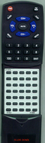 SYMPHONIC N0105UD Replacement Remote