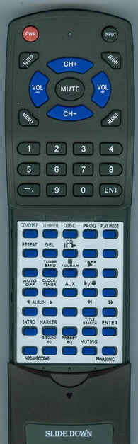 PANASONIC SCAK220 BLACK Replacement Remote